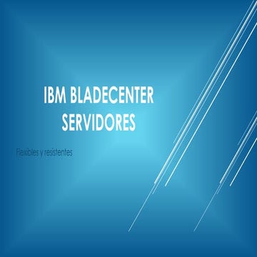 Ibm blade center servidores
