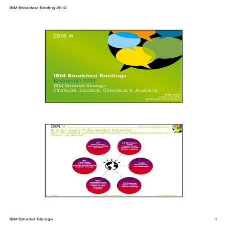 IBM Breakfast Briefing 2013 - IBM Smarter Storage