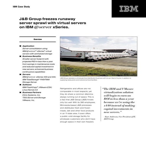 IBM Case Study, Kurt Anderson | PDF