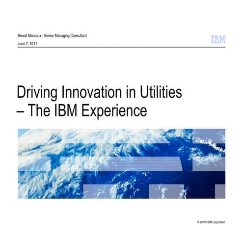 Driving Innovation in Utilities– The IBM Experience