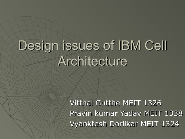 Ibm cell 