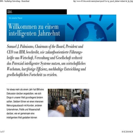 IBM CEO Willkommen Zu Einem Intelligenten Jahrzehnt
