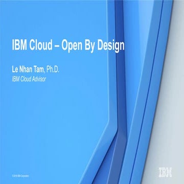 IBM Cloud - Open by Design