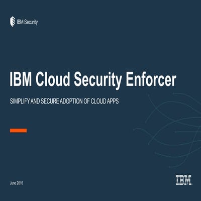 IBM Cloud Security Enforcer