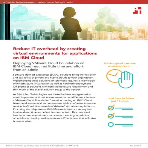 Reduce IT overhead by creating virtual environments for applications on IBM C...