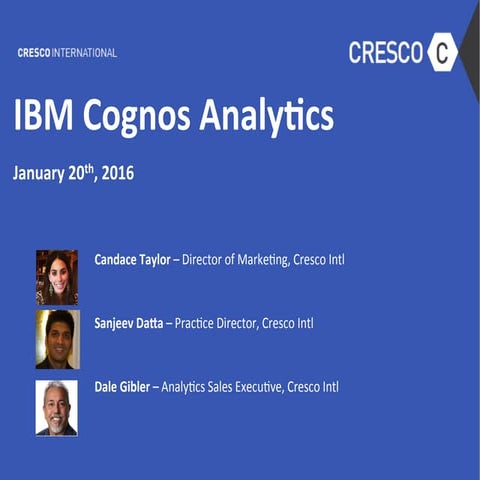 IBM Cognos Analytics - Cognos Business Intelligence version 11