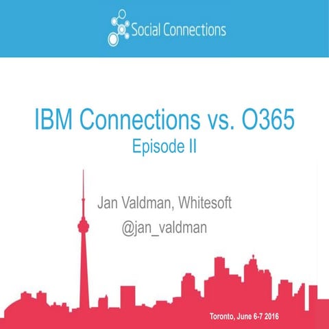 IBM Connections vs. Office 365 -  Episode II