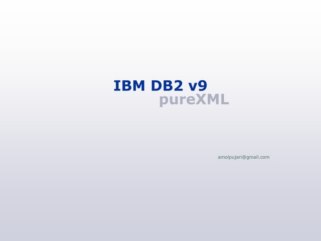 DB2 Native XML