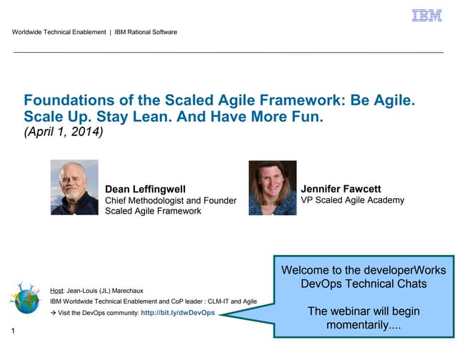 Foundations of the Scaled Agile Framework: Be Agile. Scale Up. Stay Lean. And...