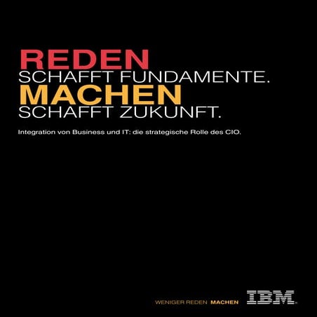 Ibm Die Strategische Rolle Des Cio