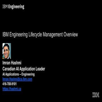 IBM elm alm overview-software engineerin-lifecycle-management