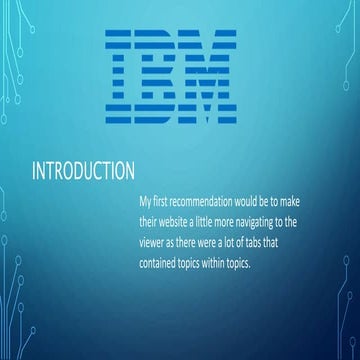 IBM Final Presentation | PPT