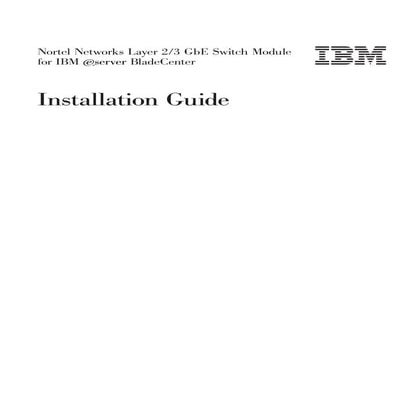 Ibm gb e_l2-3_install_guide