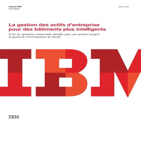 La gestion des actifs d'entreprise pour des bâtiments plus intelligents