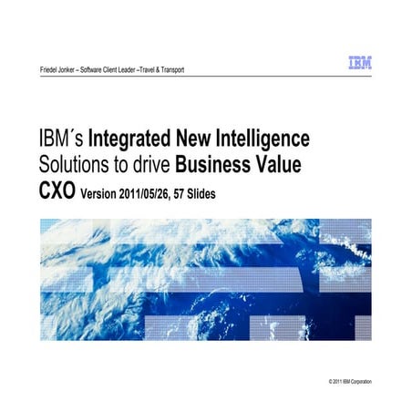 Ibm integrated new intelligence solutions 2011