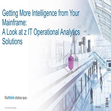 IBM IT Operations Analytics for z Systems