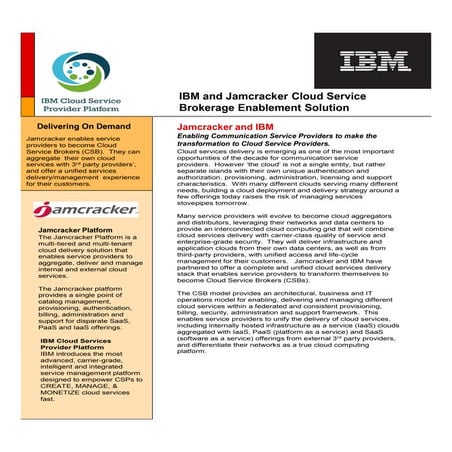 Ibm jamcracker csp2_solution_brief_1