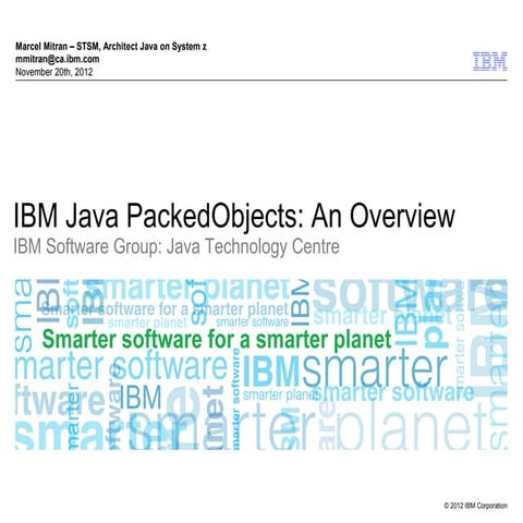 IBM Java PackedObjects | PPT | Free Download