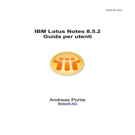 IBM Lotus Notes 8.5.2 - Guida per utenti