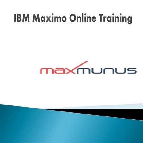 IBM MAXIMO Online training