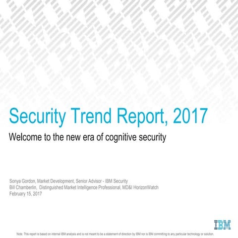 Security Trend Report, 2017