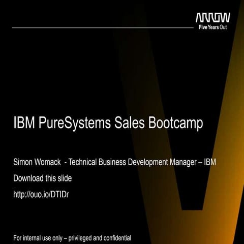 Ibm pure systems sales bootcamp
