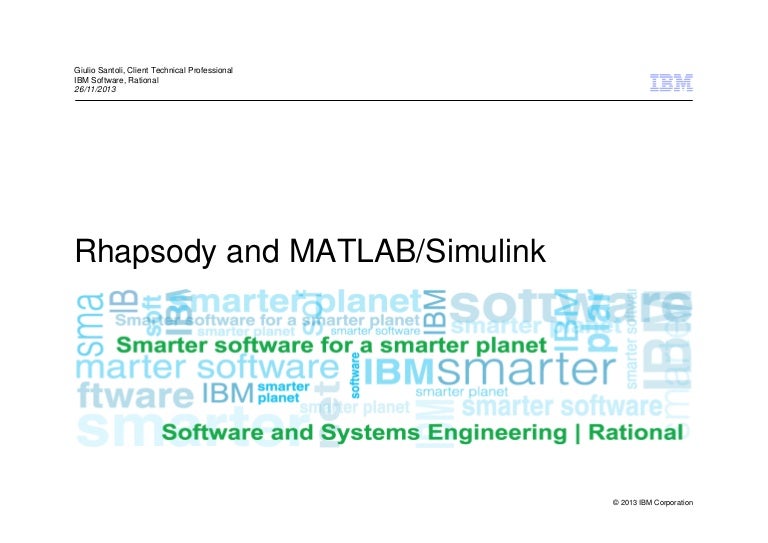 IBM Rhapsody and MATLAB/Simulink