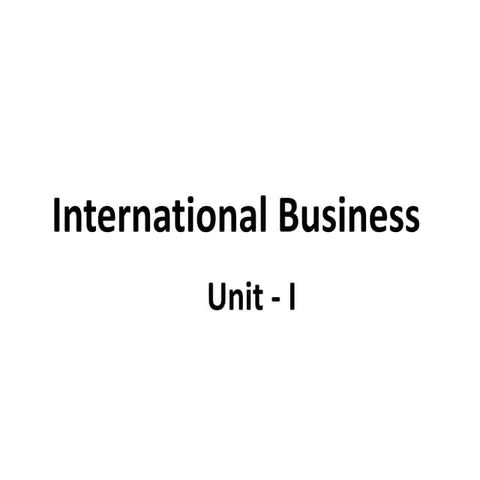 Modes of entry to international business | PPTX