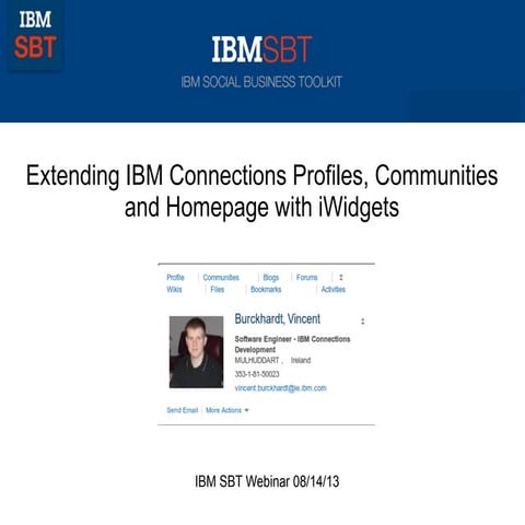 How to extend IBM Connections Communities and Profiles