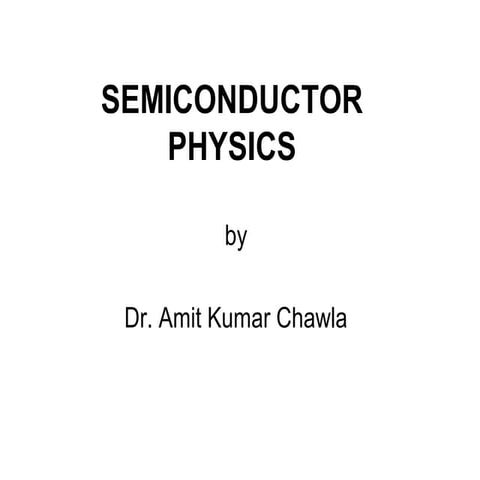 semiconductor physics,unit 5