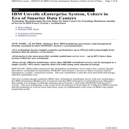 Ibm smarter data center at citi