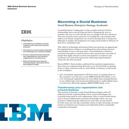 IBM Becoming a Social Business