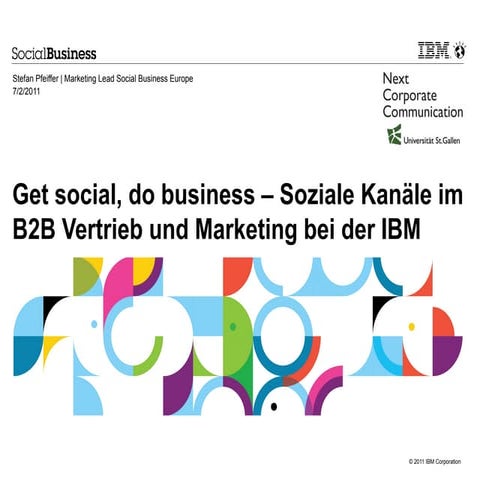 Get social, do business – Soziale Kanäle im B2B Vertrieb und Marketing bei de...