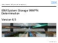 IBM Storage Systems WWPN determination version 6.5