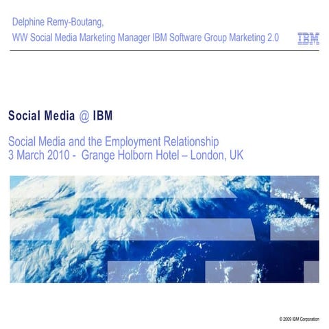 Ibm Swg Social Media Marketing Delphine Remy Boutang 3rd March