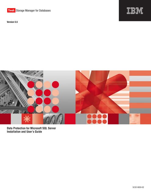 Ibm tivoli storage manager for databases data protection for microsoft sql se...