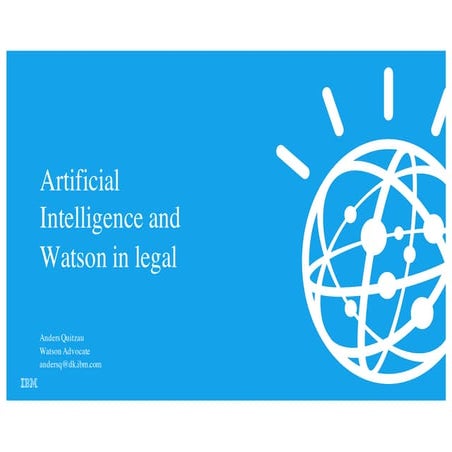 AI and IBM Watson in legal
