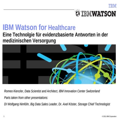 IBM Watson for Healthcare