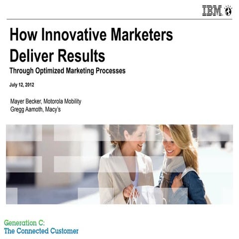 How innovative marketers deliver results (an IBM Webinar)