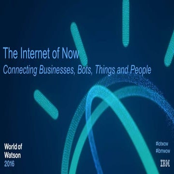 IBM World of Watson: IoT Influencer Panel "The Internet of Now"