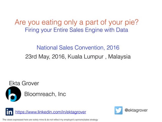National Sales Convention, Kuala Lumpur