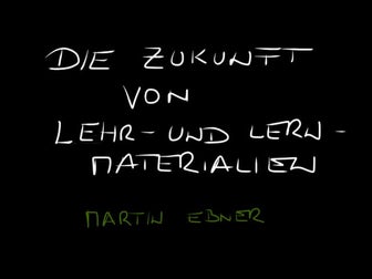 Die Zukunft von Lern- und Lehrmaterialien