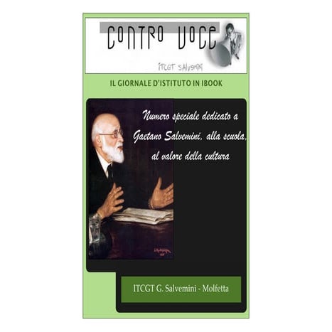 Numero speciale di Contro Voce in ibook dedicato a Gaetano Salvemini