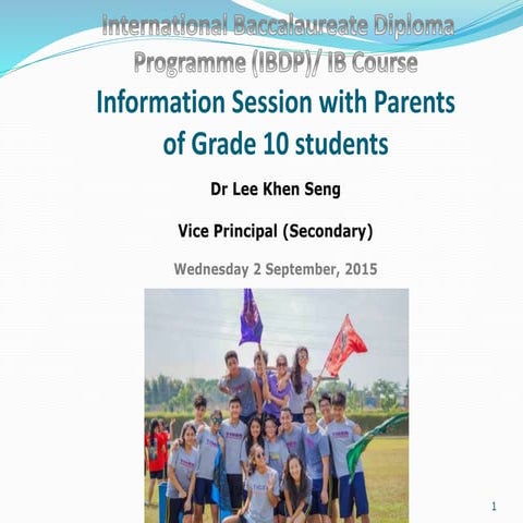 IB Parents' Info Session