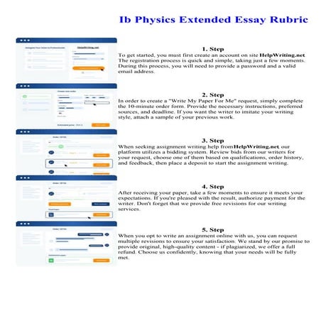 Ib Physics Extended Essay Rubric