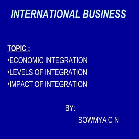 integration between countries