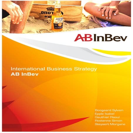 Ab InBev Internationalisation Strategy
