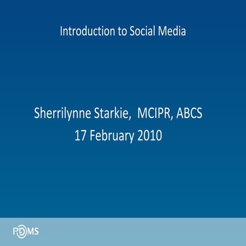 Introduction to Social Media