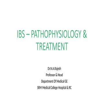 Drugs used in the treatment of irritable bowel syndrome (IBS) | PDF