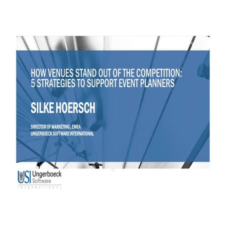 IBTM 2016: How venues stand out of the competition - 5 strategies to support ...